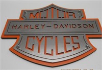 HARLEY-DAVIDSON MOTOR CYCLES SIGN 15" X 19" METAL