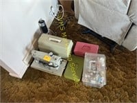 Sewing Machine & 3 Sewing Boxes
