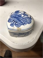Blue & White Ceramic Ring Box