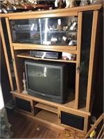 52 x 68" Entertainment Center Excluding Contents