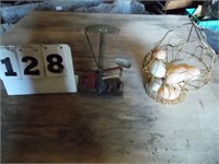 Egg Scale & Basket With Eggs