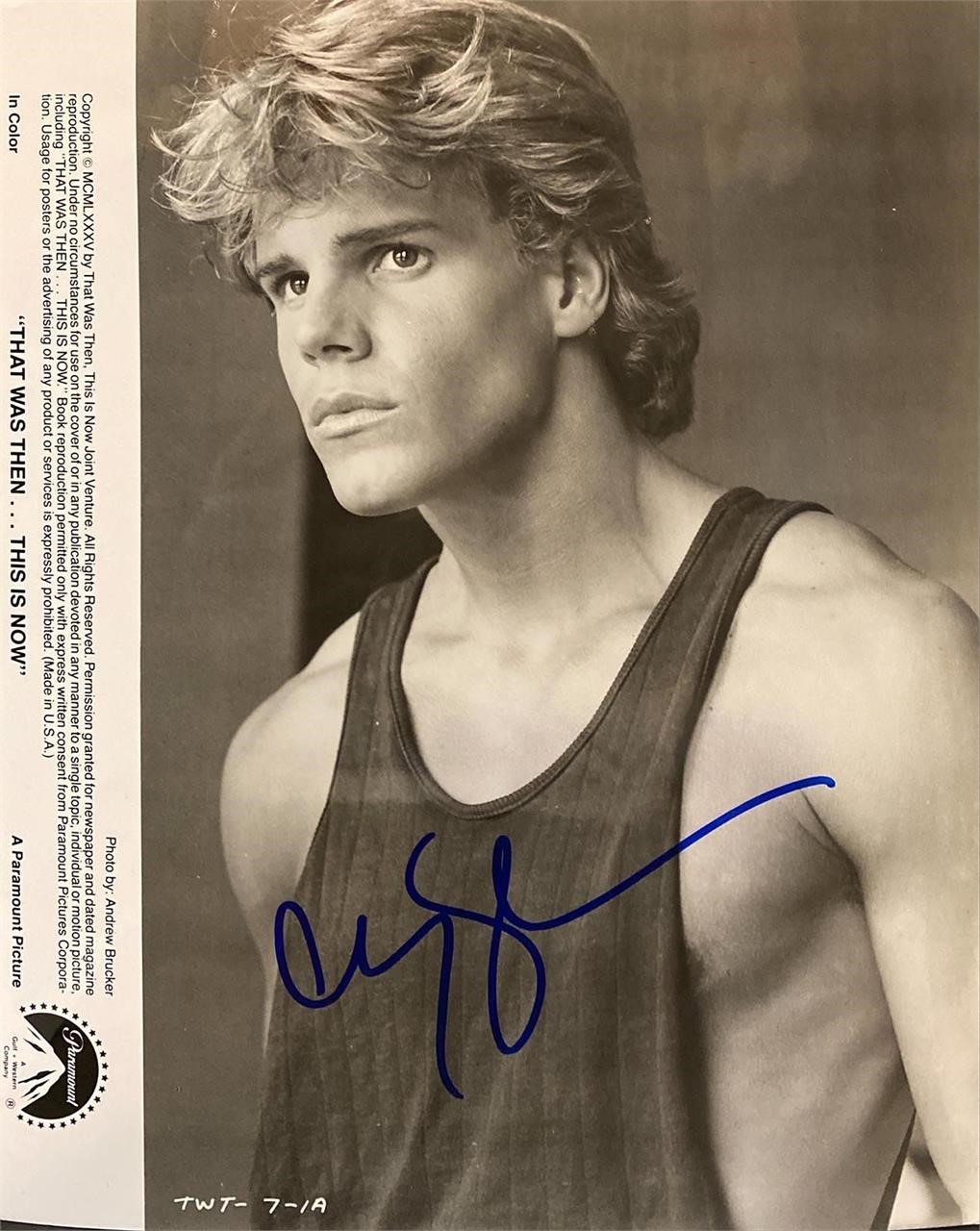 That Was Then... This Is Now Craig Sheffer signed