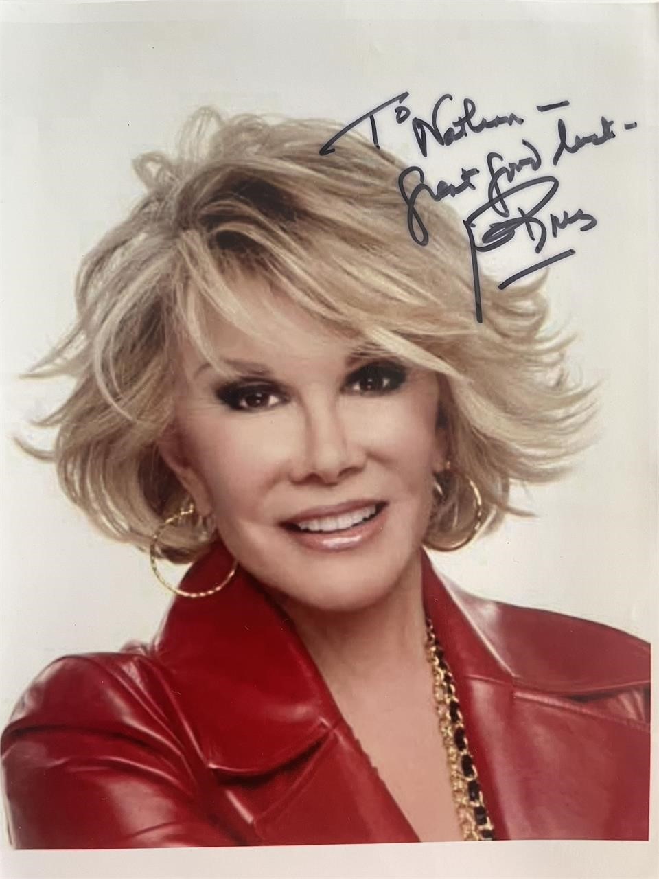 Joan Rivers signed photo