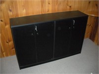 Composite DVD/CD Cabinet w/Keys  48x12x32 inches