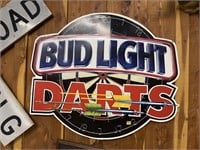 1995 Bud Light Darts Metal Sign