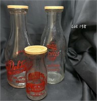 (3) Dells, Lake Delton, Milk Bottles