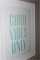 Good Vibes Only Art