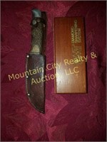 Schrade Walden Knife with Case & Sharpening Stone