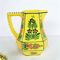 Quimper Hand Painted Pitcher
