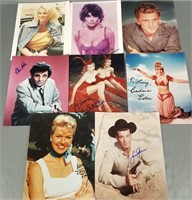 8 signed color movie star photos - 8" x 10" -