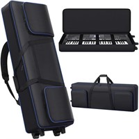 76 key Keyboard Case with Wheels (Interior Size: