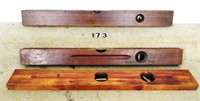 3 – Various wooden levels, extensive refinished: