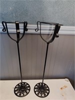 Metal plant stands. 2 items.
