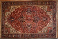 Semi-Antique Herez carpet, approx. 11.5 x 16.2