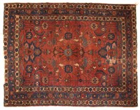 Antique Hamadan rug, approx. 5.1 x 6.3