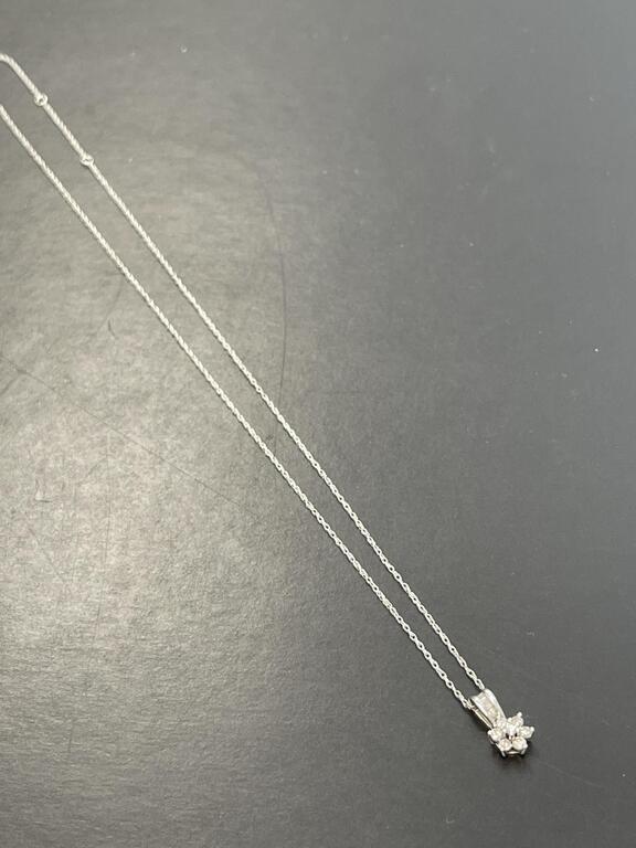 14 KT Chain with 10KT Diamond Pendant