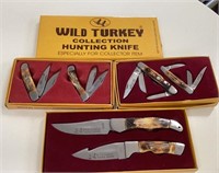 6 NOS Wild turkey knives