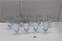 Blue Stemware