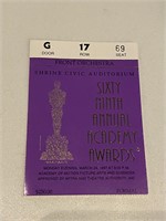 Original 1997 Admission Ticket to 69th Annual Acad