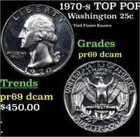 Proof 1970-s Washington Quarter TOP POP! 25c Grade