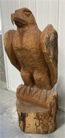 Chainsaw Carved Eagle 46" L X 21"W