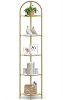 ($115) VASAGLE 5-Tier Corner Shelf Stand, Corner