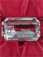 Swarovski Crystal Masquerade Pierrot Title Plaque