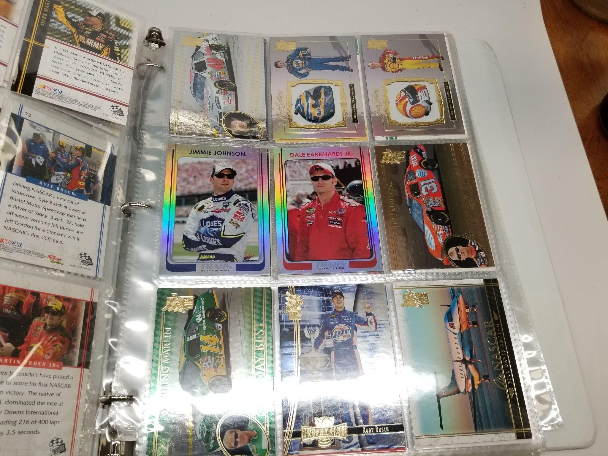 Two Binders of Assorted NASCAR Cards