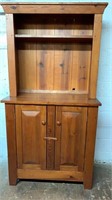 2pc Wooden country hutch w/cut nails