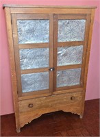 19th century Antique Punched Tin Pie Safe