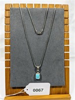 Sterling Silver & Turquoise Necklace