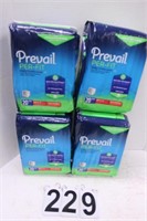 4 Packs 20 Count Prevail Daily Underwear (New)