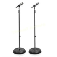 Pyle 2-Pc Compact Mic Stand - Black