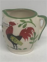 Miniature rooster decorative pitcher