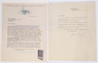 Two Signed Jean Hugard letters