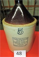 Number 5 Hamby Salts Dawson Springs KY Water Crock