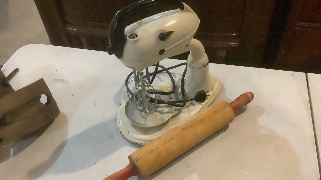 Vintage Dormeyer Electric Mixer & Rolling Pin