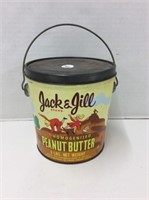 vintage jack and jill peanut butter tin
