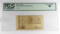 1771 10S NORTH CAROLINA COLONIAL CURRENCY PCGS 40
