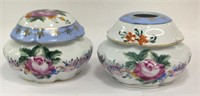 Limoges China Hair Receiver & Dresser Jar