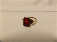 Ladies made by Fresco syn. red stone ring