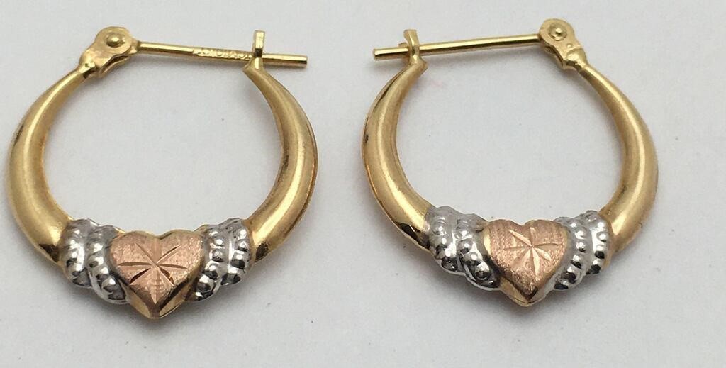 10k Gold Hoop Earrings