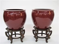 Pair of Chinese Planters