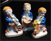 OCCUPIED JAPAN FIGURINES CHILDRENS MUSICAL BAND