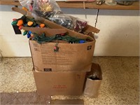 Two Boxes of Vintage Christmas Lights