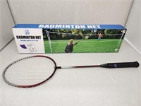 Badminton Ned and Raquet