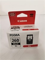 Black Ink Printer Cartridge - Canon 260 XL -  New