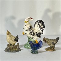 Roosters Chicken Figures