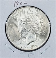 1922 Peace Silver Dollar