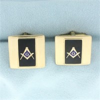 Vintage Swank Masonic Cufflinks